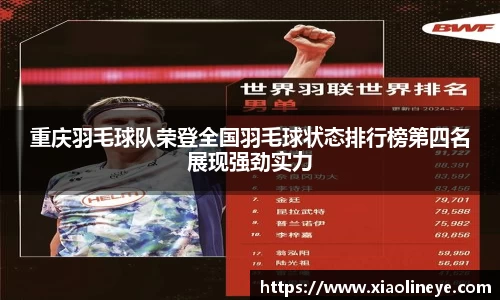 重庆羽毛球队荣登全国羽毛球状态排行榜第四名展现强劲实力